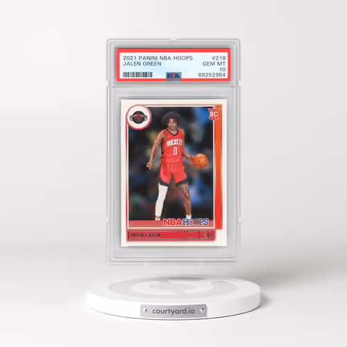 2021 Panini NBA Hoops #218 Jalen Green (PSA 10 GEM MINT)