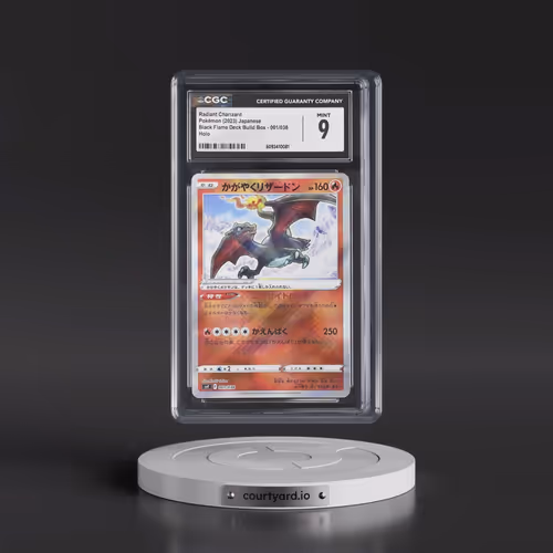 2023 Ruler of the Black Flame Deck Build Box #001/038 Radiant Charizard - Holo (CGC 9 MINT)