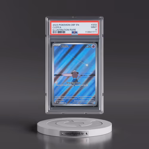 2023 Pokémon Obf EN-Obsidian Flames #202 Cleffa - Illustration Rare (PSA 9 MINT)