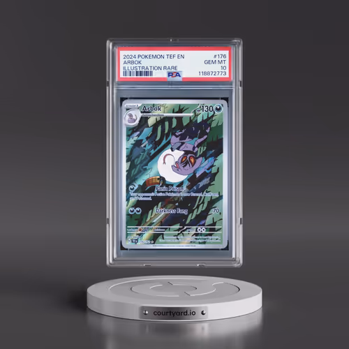 2024 Pokémon Tef EN-Temporal Forces #176 Arbok - Illustration Rare (PSA 10 GEM MINT)