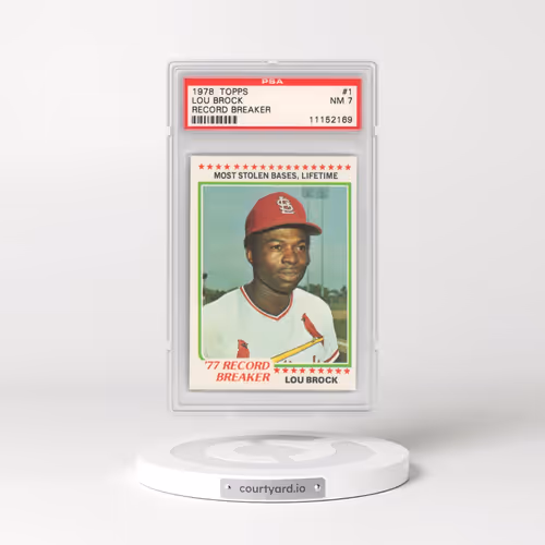1978 Topps #1 Lou Brock (PSA 7 NM)