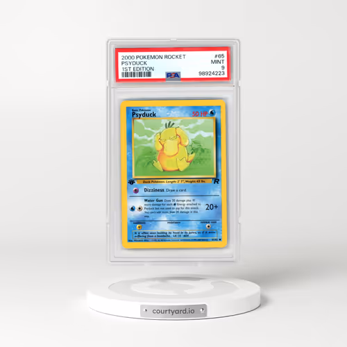2000 Pokémon Rocket #65 Psyduck - 1st Edition (PSA 9 MINT)