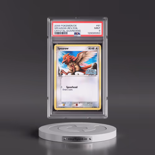2006 Pokémon EX Crystal Guardians #61 Spearow - Reverse Foil (PSA 9 MINT)