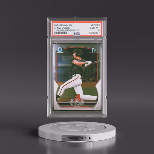 2023 Bowman Chrome Prospects #BCP25 Druw Jones (PSA 10 GEM MINT)