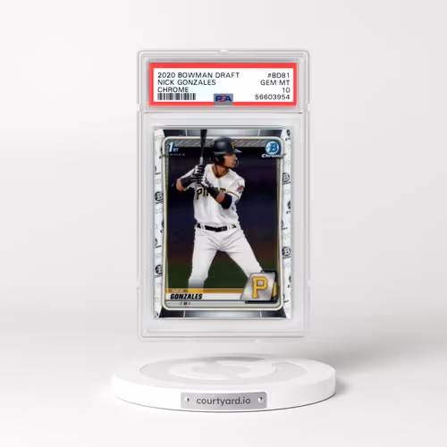 2020 Bowman Draft #BD81 Nick Gonzales - Chrome (PSA 10 GEM MINT)