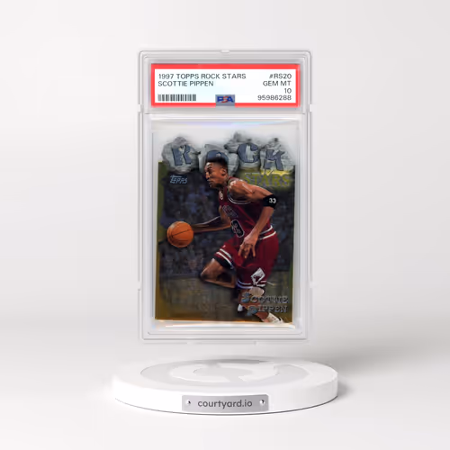 1997 Topps Rock Stars #RS20 Scottie Pippen (PSA 10 GEM MINT)