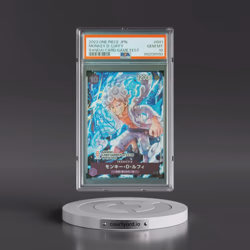 2023 One Piece Japanese Promos #041 Monkey D. Luffy - Bandai Card Game Fest (PSA 10 GEM MINT)