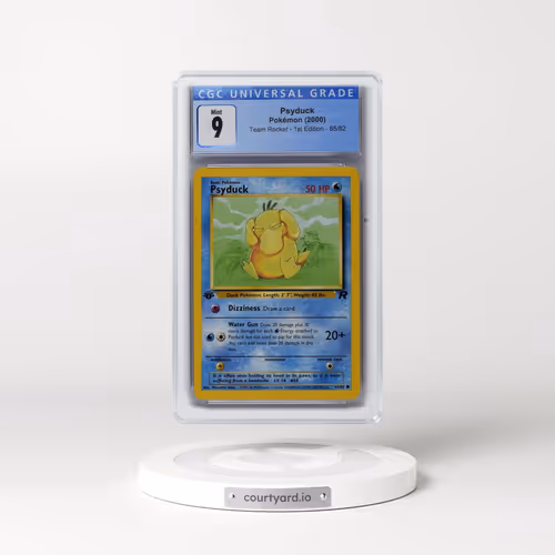 2000 Team Rocket #65/82 Psyduck - 1st Edition 1st Edition (CGC 9 MINT)
