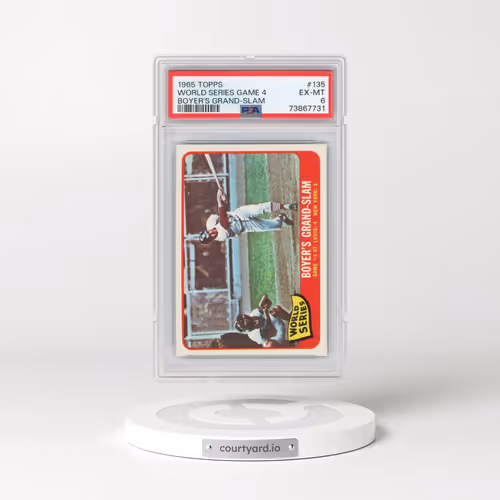 1965 Topps #135 World Series Game 4 - Boyer's Grand-Slam (PSA 6 EX-MT)