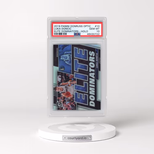 2019 Panini Donruss Optic Elite Dominators #10 Luka Doncic - Holo (PSA 10 GEM MINT)