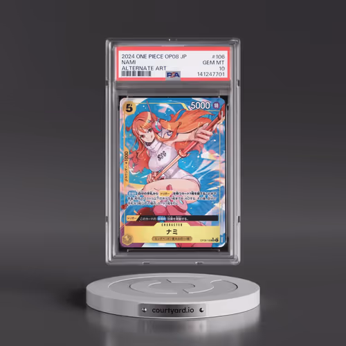 2024 One Piece Japanese OP08-Two Legends #106 Nami - Alternate Art (PSA 10 GEM MINT) - Photo