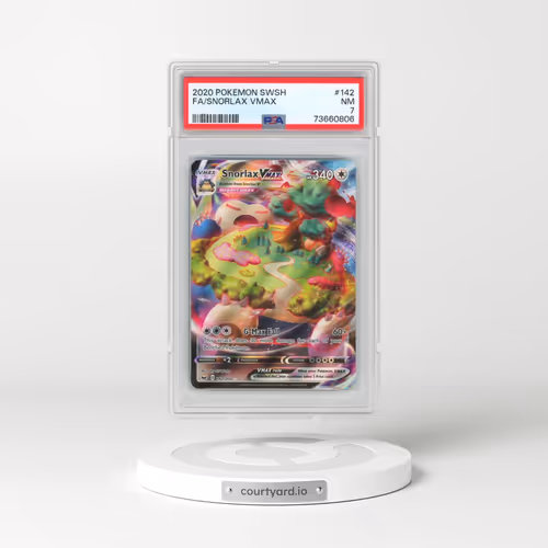 2020 Pokémon Sword & Shield #142 Snorlax Vmax - Full Art (PSA 7 NM)