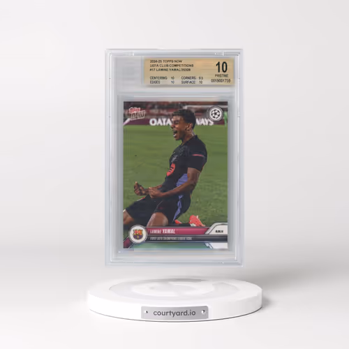 2024-25 Topps Now UEFA Champions League #17 Lamine Yamal (BGS 10 PRISTINE)