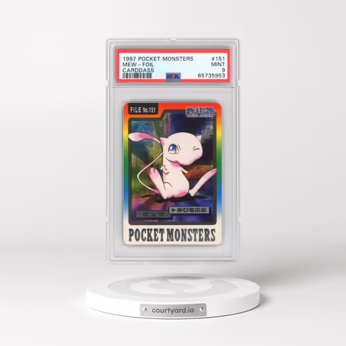 1997 Pocket Monsters Carddass #151 Mew-Foil (PSA 9 MINT)