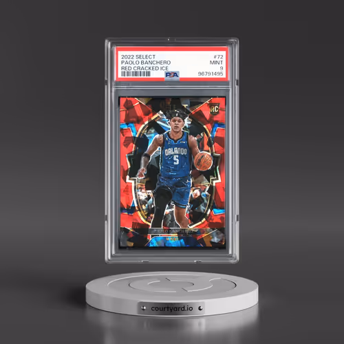 2022 Panini Select #72 Paolo Banchero - Red Cracked Ice (PSA 9 MINT)