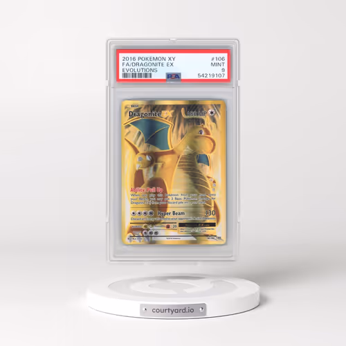 2016 Pokémon XY Evolutions #106 Dragonite EX - Holo Full Art (PSA 9 MINT)