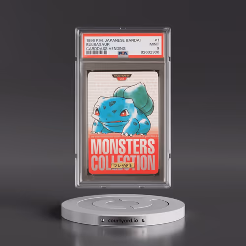 1996 Pokémon Bandai Carddass Vending #1 Bulbasaur (PSA 9 MINT)