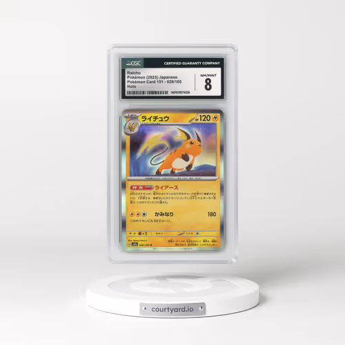 2023 Pokémon Card 151 #026/165 Raichu - Holo (CGC 8 NM-MT)