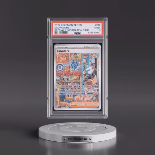 2024 Pokémon Tef EN-Temporal Forces #212 Salvatore - Special Illustration Rare (PSA 9 MINT)