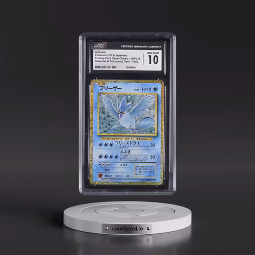 2023 Pokémon Clk-Trading Card Game Classic Blastoise & Suicune EX Deck #009 Articuno (CGC 10 GEM MIN