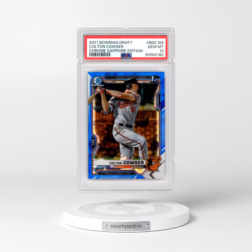 2021 Bowman Draft Chrome Sapphire Edition #BDC166 Colton Cowser (PSA 10 GEM MINT)