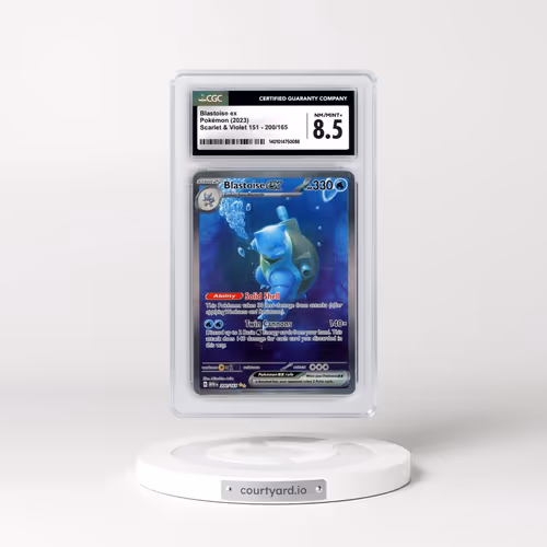 2023 Scarlet & Violet 151 - MEW EN #200/165 Blastoise ex - Special Illustration Rare (CGC 8.5 NM-MT+)