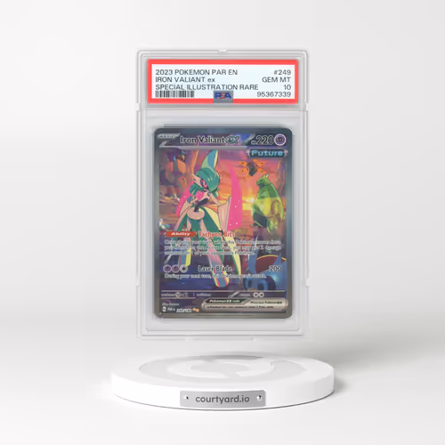 2023 Pokémon Par EN-Paradox Rift #249 Iron Valiant EX - Holo Special Illustration Rare (PSA 10 GEM MINT)