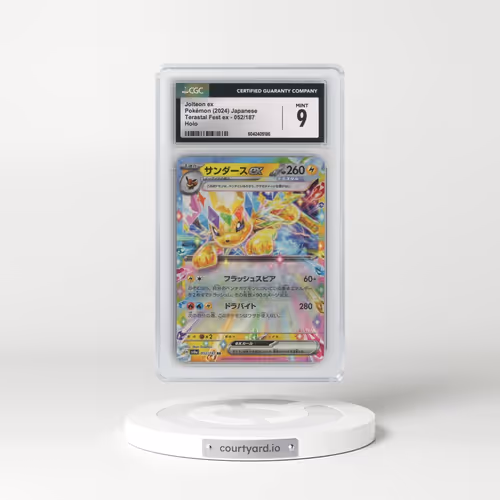 2024 Pokémon Sv8a-Terastal Fest EX #052 Jolteon EX - Holo (CGC 9 MINT)