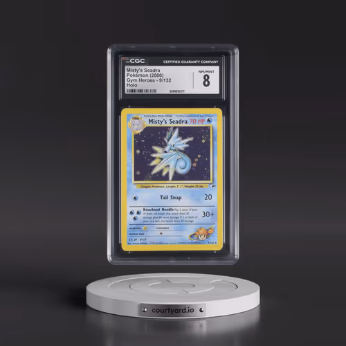 2000 Gym Heroes #9/132 Misty's Seadra - Holo (CGC 8 NM-MT)