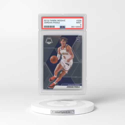 2019 Panini Mosaic #228 Jordan Poole (PSA 9 MINT)