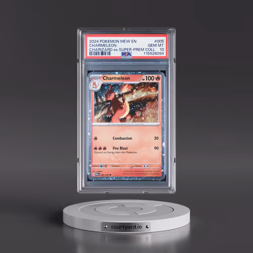 2024 Pokémon Mew EN-151 #005 Charmeleon - Charizard EX Super-Premium Collection (PSA 10 GEM MINT)