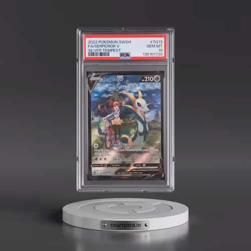 2022 Pokémon Sword & Shield Silver Tempest #TG13 Serperior V - Holo Full Art (PSA 10 GEM MINT)