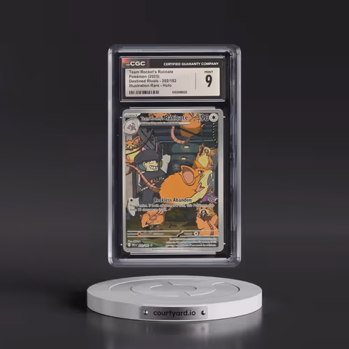 2025 Pokémon Dri EN-Destined Rivals #202 Team Rocket's Raticate - Illustration Rare (CGC 9 MINT)