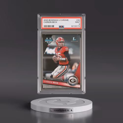 2023 Bowman University Chrome #44 Carson Beck (PSA 9 MINT)