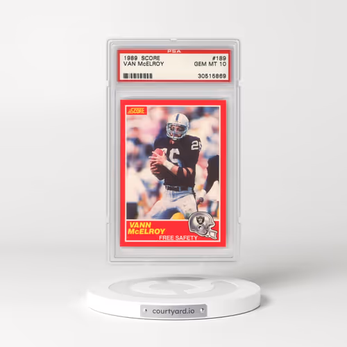 1989 Score #189 Vann McElroy (PSA 10 GEM MINT)