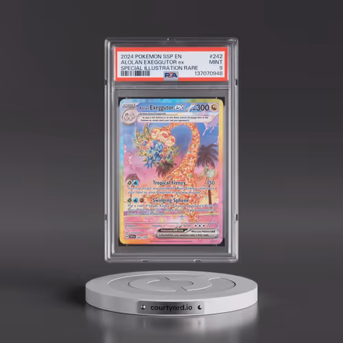 2024 Pokémon Ssp EN-Surging Sparks #242 Alolan Exeggutor EX - Holo Special Illustration Rare (PSA 9