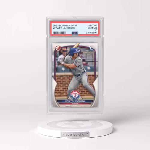 2023 Bowman Draft #BD106 Wyatt Langford (PSA 10 GEM MINT)