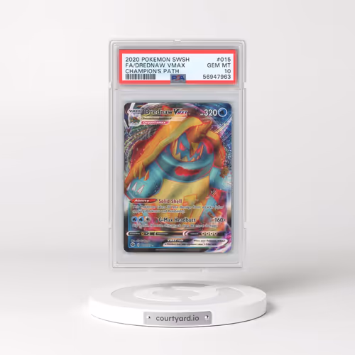 2020 Pokémon Sword & Shield Champion's Path #015 Drednaw Vmax - Full Art (PSA 10 GEM MINT)