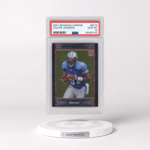 2007 Bowman Chrome #BC75 Calvin Johnson (PSA 10 GEM MINT)