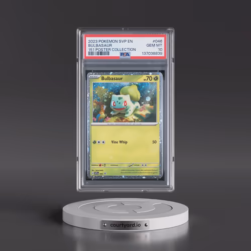 2023 Pokémon Svp EN-SV Black Star Promo #046 Bulbasaur - 151 Poster Collection (PSA 10 GEM MINT)