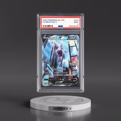2022 Pokémon Go #074 Mewtwo V - Holo Full Art (PSA 9 MINT)