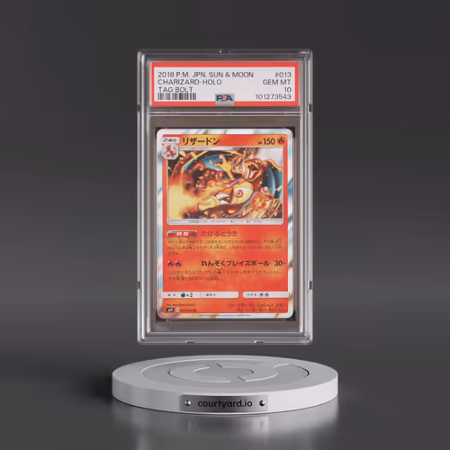 2018 Pokémon Sun & Moon Tag Bolt #013 Charizard - Holo (PSA 10 GEM MINT)