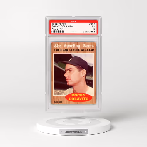1962 Topps #472 Rocky Colavito - All Star (PSA 5 EX)