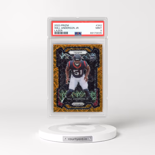 2023 Panini Prizm #342 Will Anderson Jr. - Lazer Prizm (PSA 9 MINT)