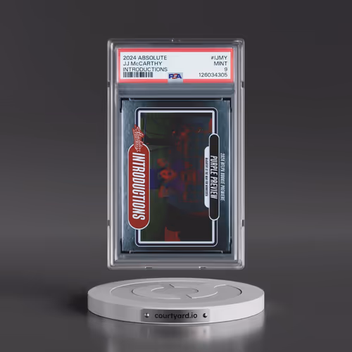 2024 Panini Absolute Introductions #IJMY JJ McCarthy (PSA 9 MINT)