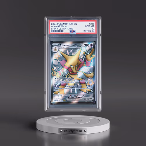 2024 Pokémon Paf EN-Paldean Fates #215 Alakazam EX - Holo Shiny Ultra Rare (PSA 10 GEM MINT)