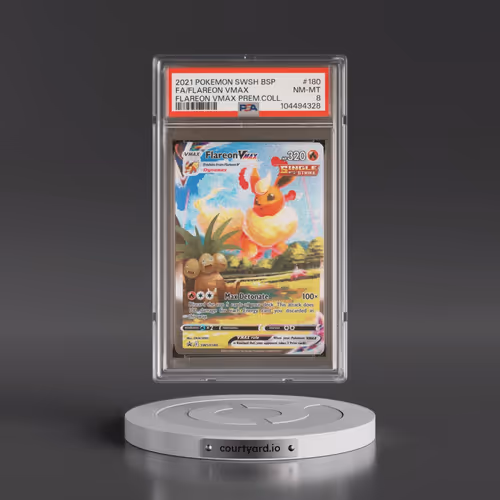 2021 Pokémon Swsh Black Star Promo #180 Flareon Vmax - Full Art Flareon Vmax Premium Collection (PSA