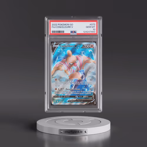 2022 Pokémon Go #073 Conkeldurr V - Holo Full Art (PSA 10 GEM MINT)