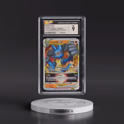 2017 Black Star Promos - Sword & Shield #SWSH214 Lucario VSTAR - Holo Lucario VSTAR Premium Collecti
