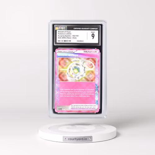2024 Surging Sparks - SSP EN #162/191 Amulet of Hope - ACE SPEC Rare Holo (CGC 9 MINT)